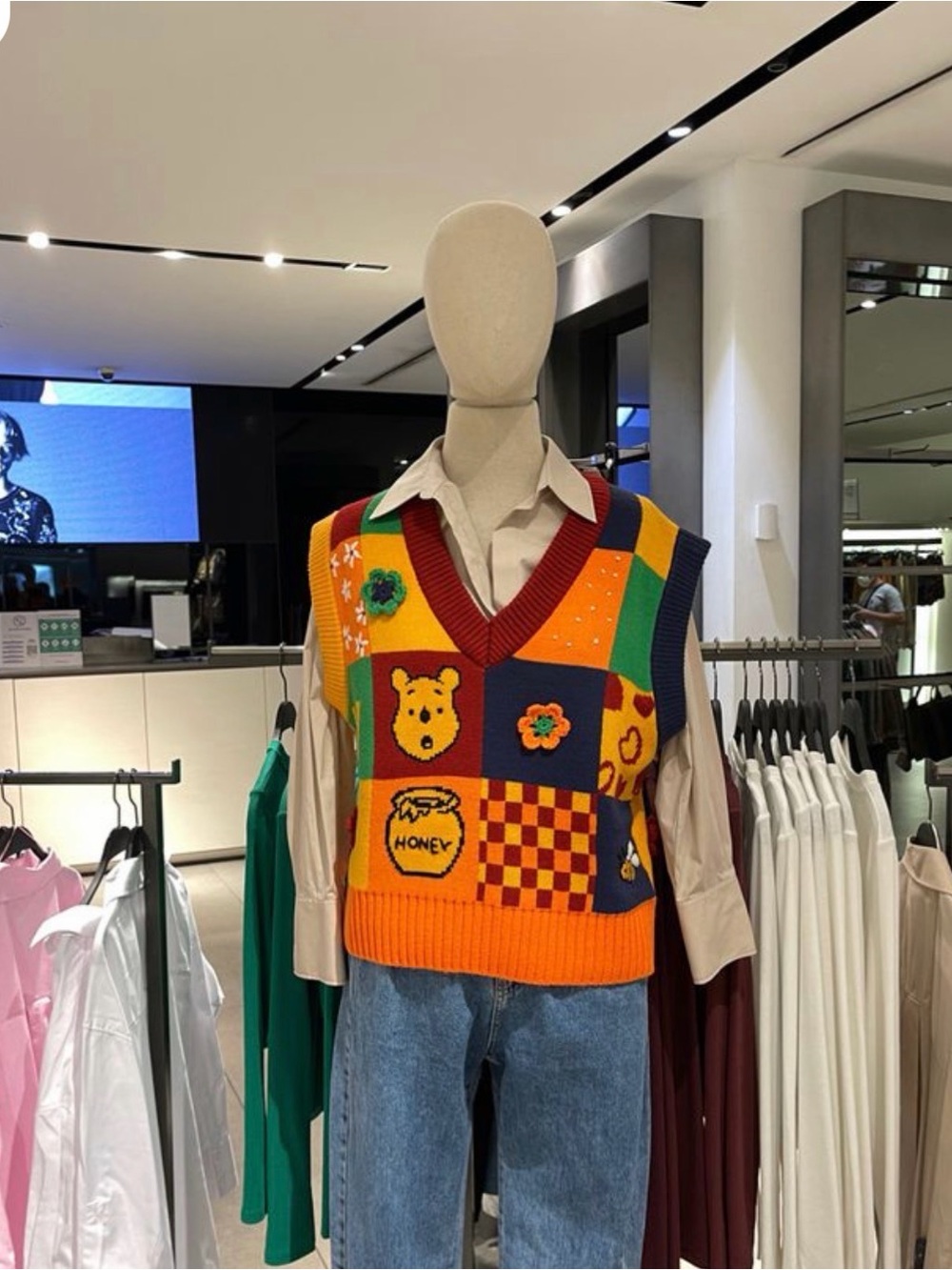 Winnie the Pooh sweater vest (Zara)